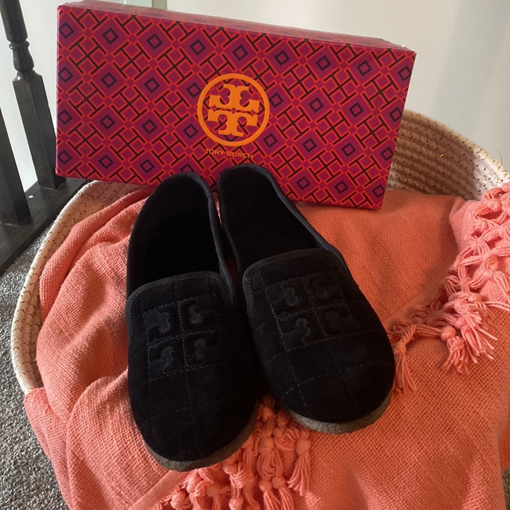 NIB Tory Burch Cowley Genuine Shearling Lined Slipper - Picture 2 of 12